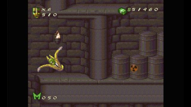 Super Nintendo (Snes) 16-bit The Mask Stage 6 Канализация Прохождение