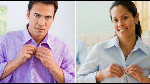 На какую сторону пришивать пуговицы?