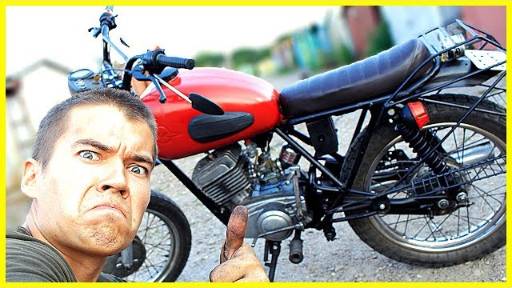 44_СТРАННЫЙ_мотоцикл_Минск_с_АККУМУЛЯТОРОМ_готов_к_ДАЛЬНЯКУ!_#40