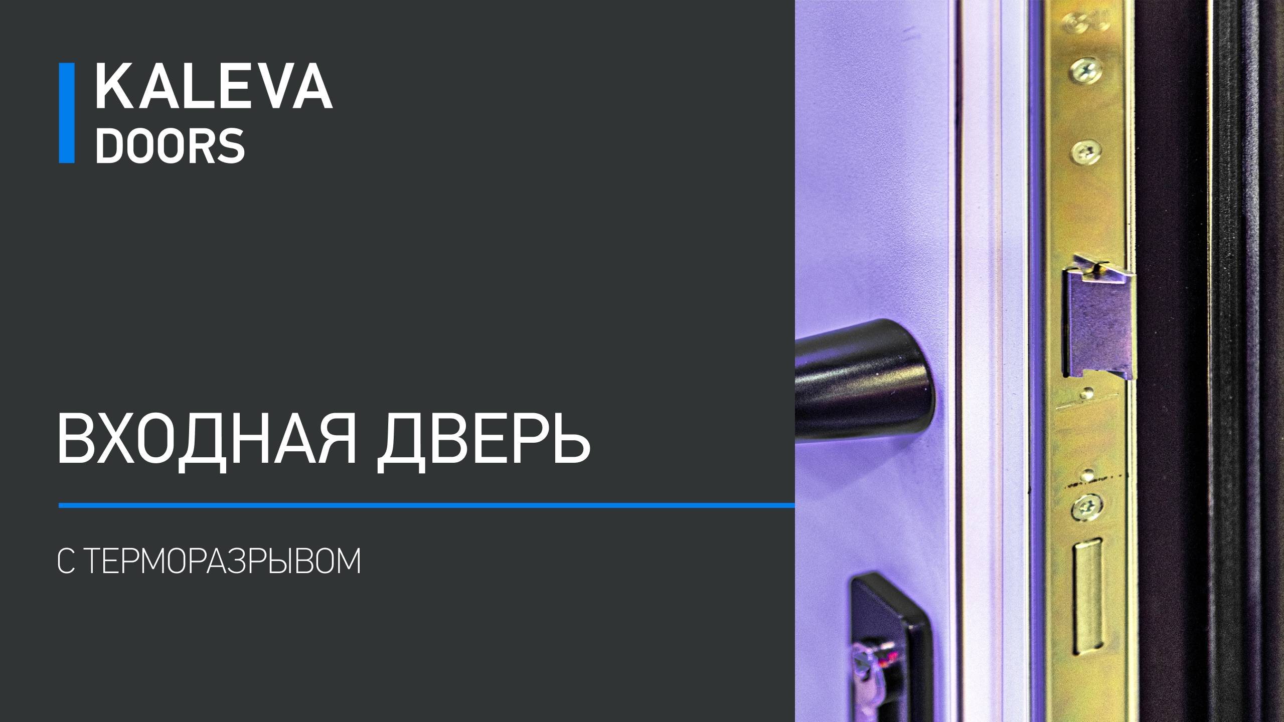 Kaleva Aluvet Estetic - алюминиевая входная дверь с терморазрывом