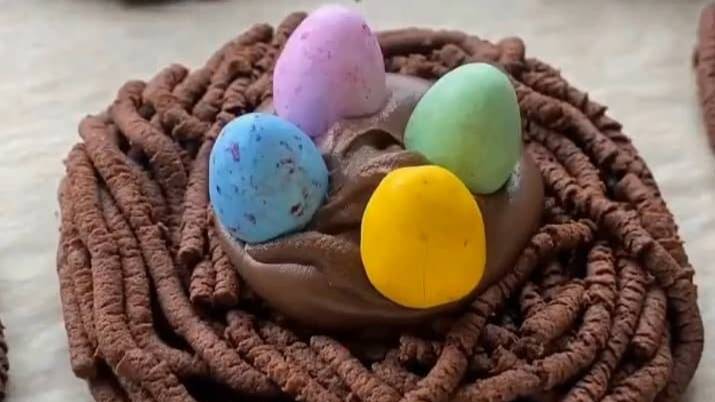 Пасхальное печенье Гнёзда