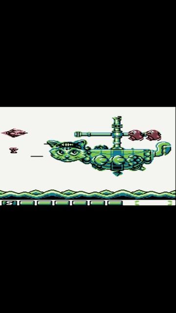 Parodius Da! (J) GB  — Босс №1: Безумный корабль-кот! 😼🚀