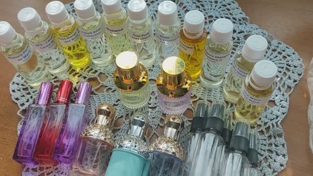 Распаковка посылки с парфюмерными ароматами (Франция). Будем делать духи! Яркие, изящные флаконы
