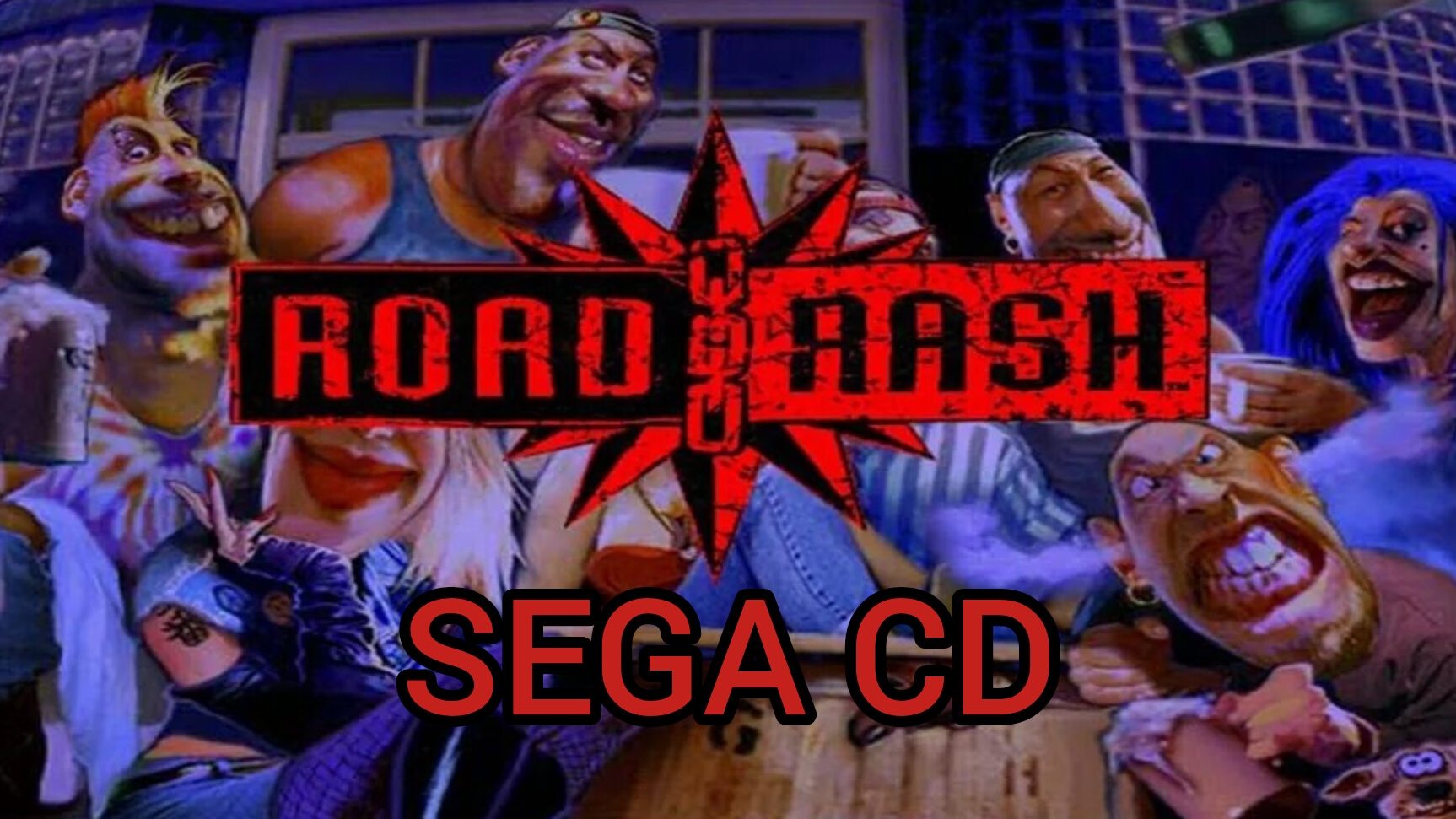 ROAD RASH. Игра для Sega CD. Прохождение (не полное).