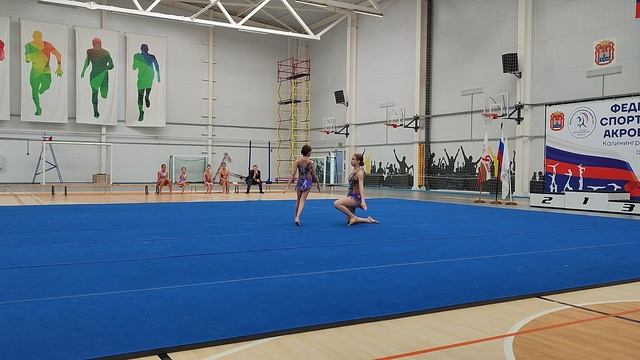 ЖП 1 юношеский, Тутынина Кира - Любина Елизавета, ДЮСШ г. Гвардейск, Комбинированное упражнение