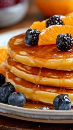 Апельсиновые оладьи на кефире