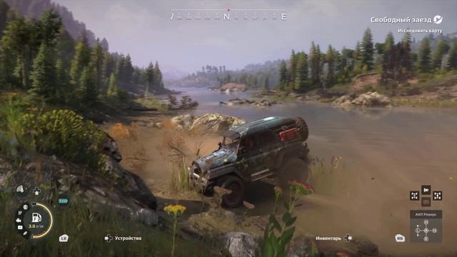 Деревья на рейве на Карпатах в Expeditions - A MudRunner Game