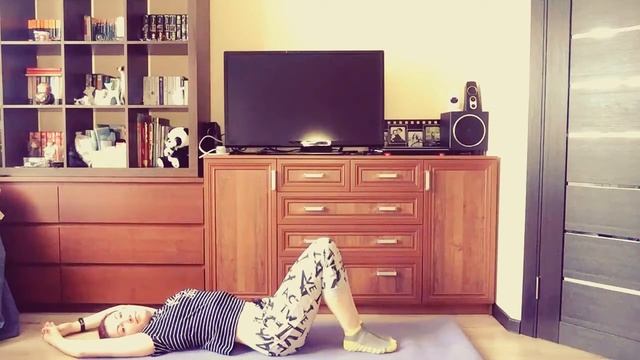 Фитнес с малышом   тренировка №9