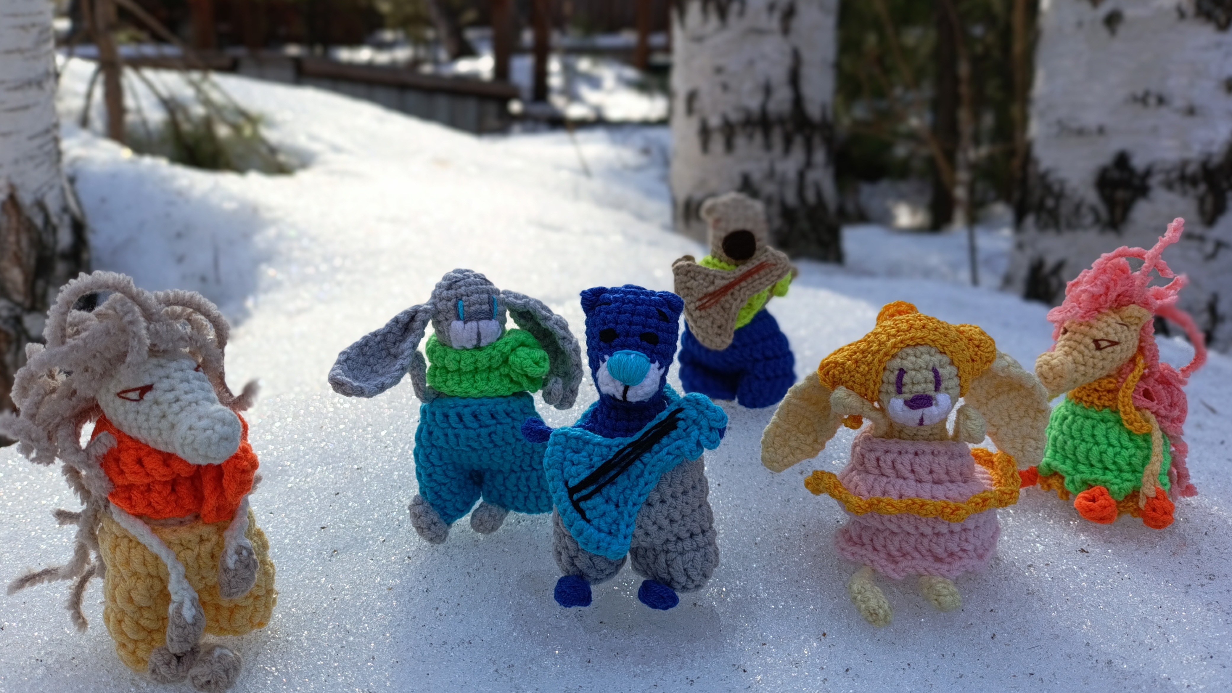 Обзор на малышей по моим МК 🧶🐎🦒🧸🐇