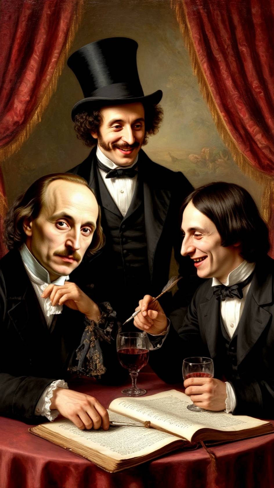 Пушкин с Гоголем у Шекспира