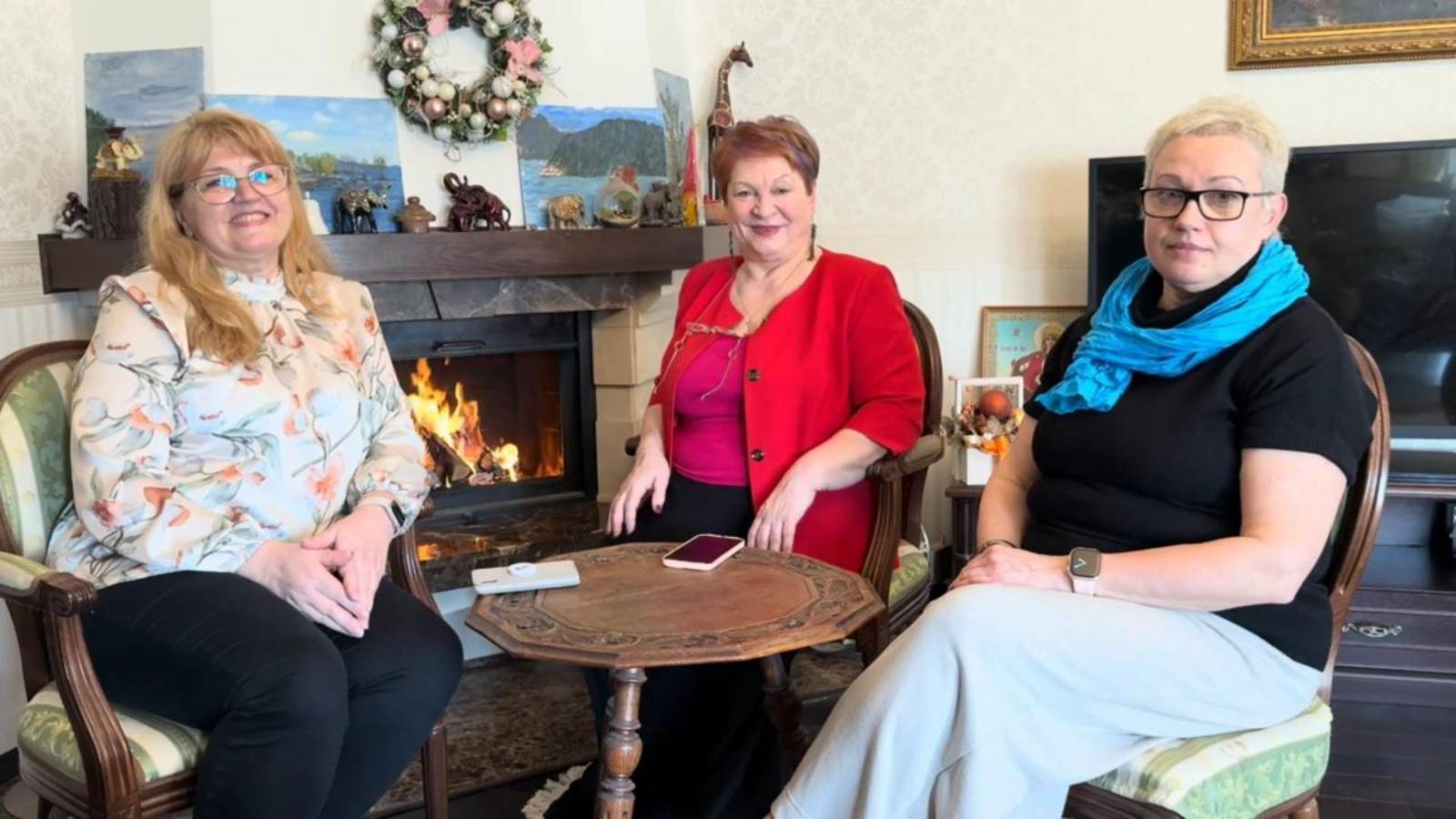 У Камина. Знакомство с Натальей Булавиной