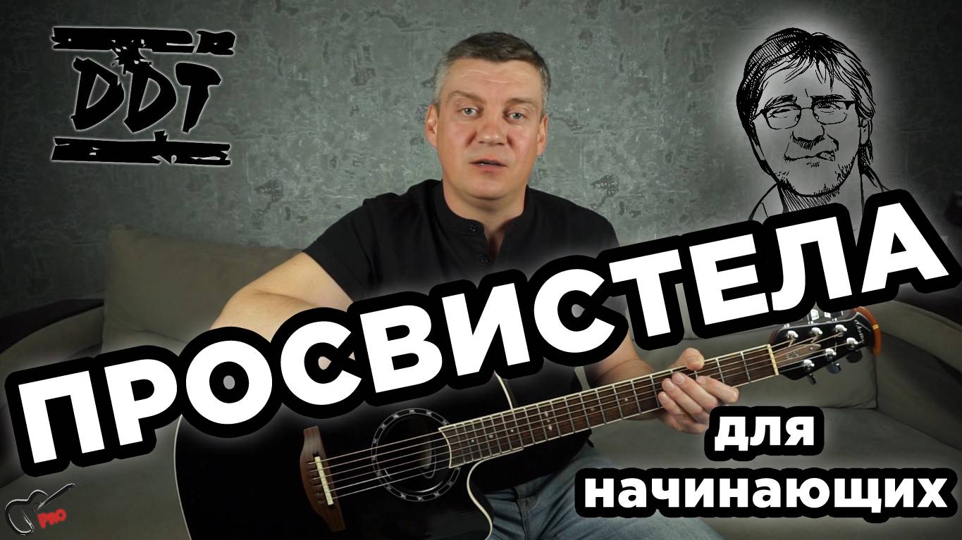 ДДТ - Просвистела (на гитаре для начинающих)