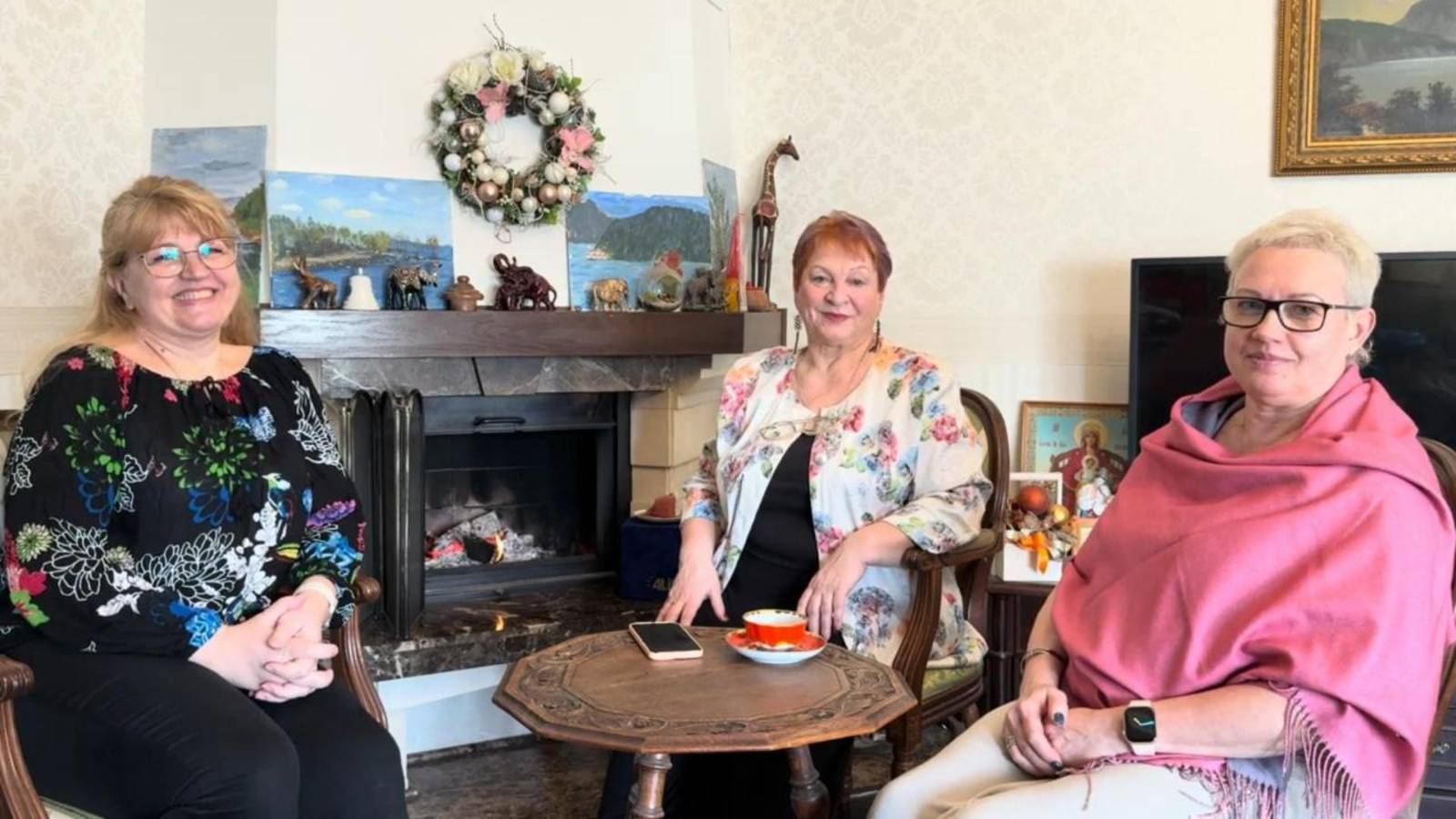 У камина. Вопросы к Алимовой Л.И