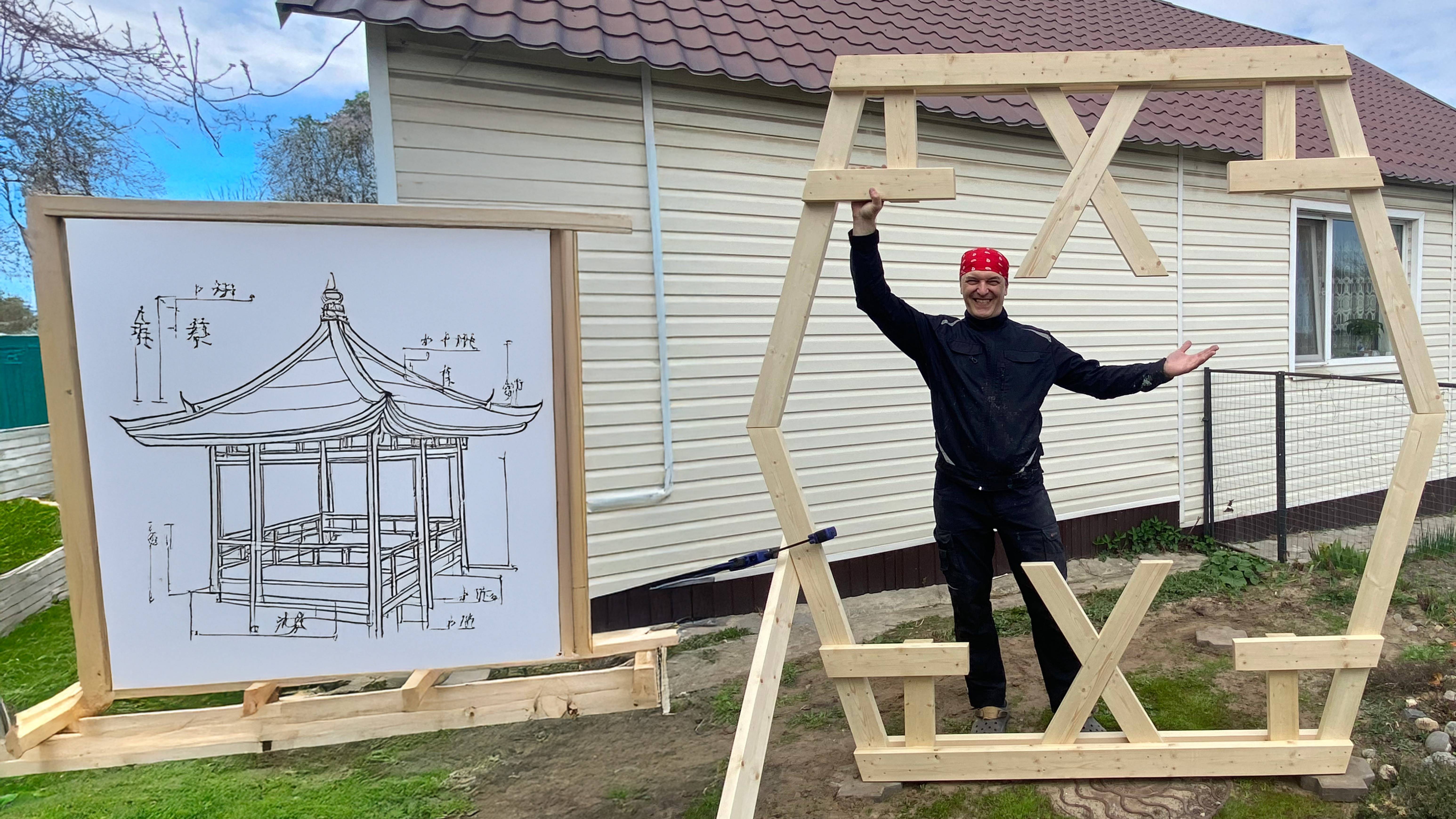 Как сделать беседку мечты за 7 дней!  Путь самурая. Результат шокировал всех!