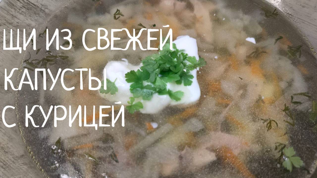 Наваристые щи из свежей капусты с курицей. Легкий и вкусный суп щи из свежей капусты. Сытный обед