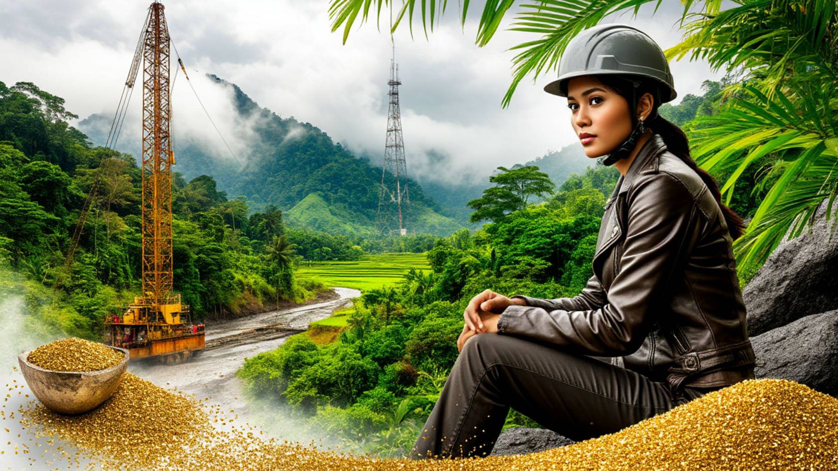 Россыпное золото Индонезии - перспективы добычи методом СГД