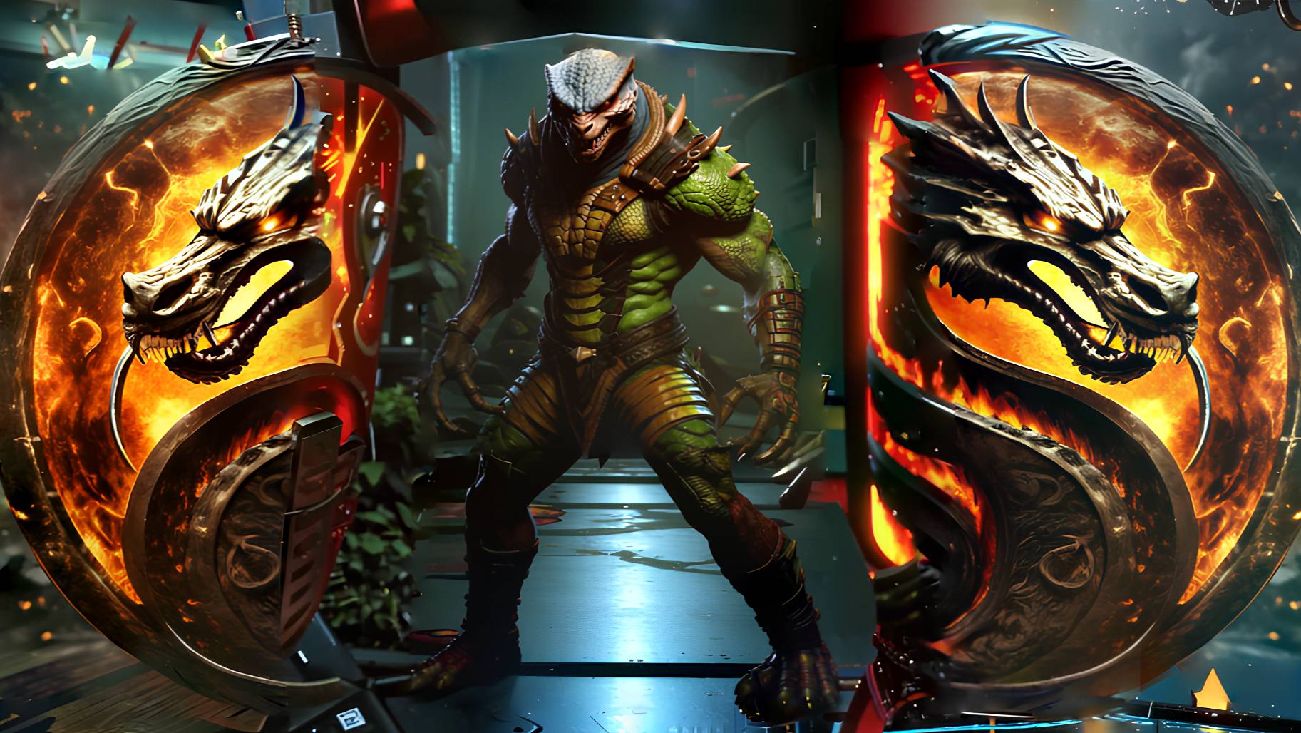 В Смертельной битве Рептилия отсыпет люлей как из рога изобилия. Ultimate Mortal Kombat Trilogy.