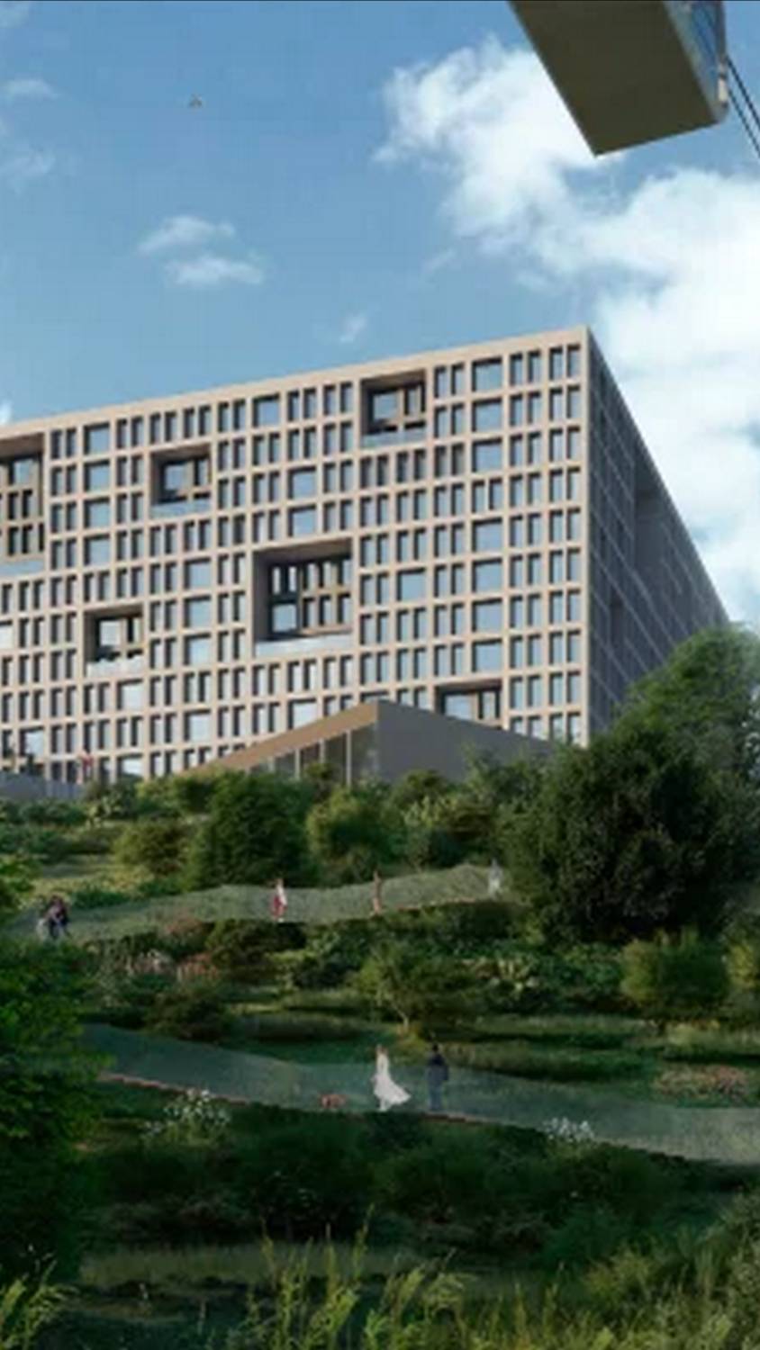 Строительство 2 очереди ИТ-кампуса "Неймарк" (общежитие) на проспекте Гагарина // Апрель 2025