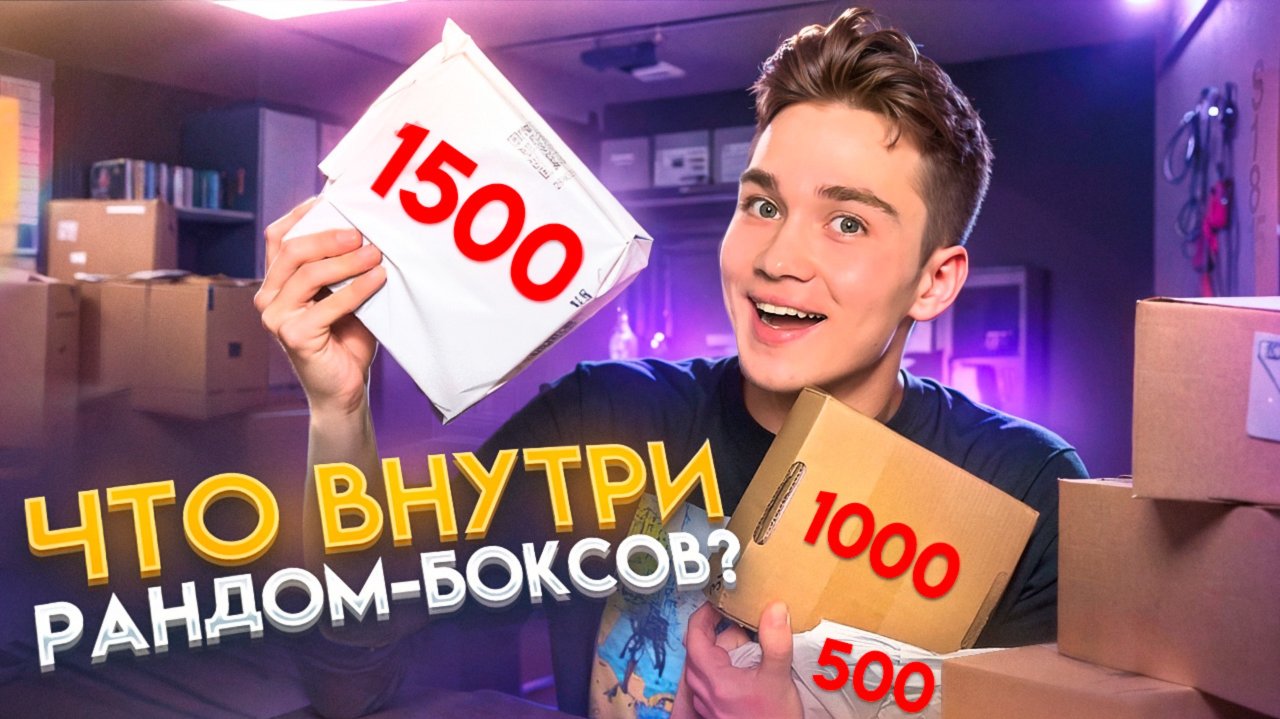 Купил РАНДОМ-БОКСЫ за 500, 1000 и 1500 РУБЛЕЙ! Что ВНУТРИ?