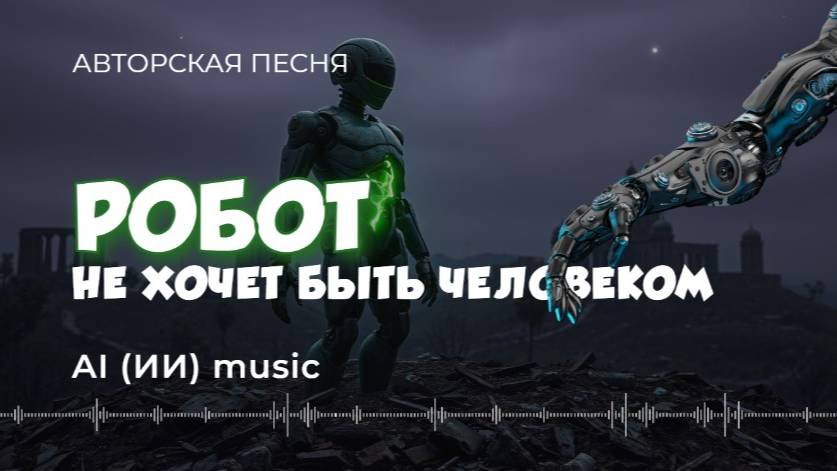 Робот не хочет быть человеком (авторская песня) - ИИ музыка видео