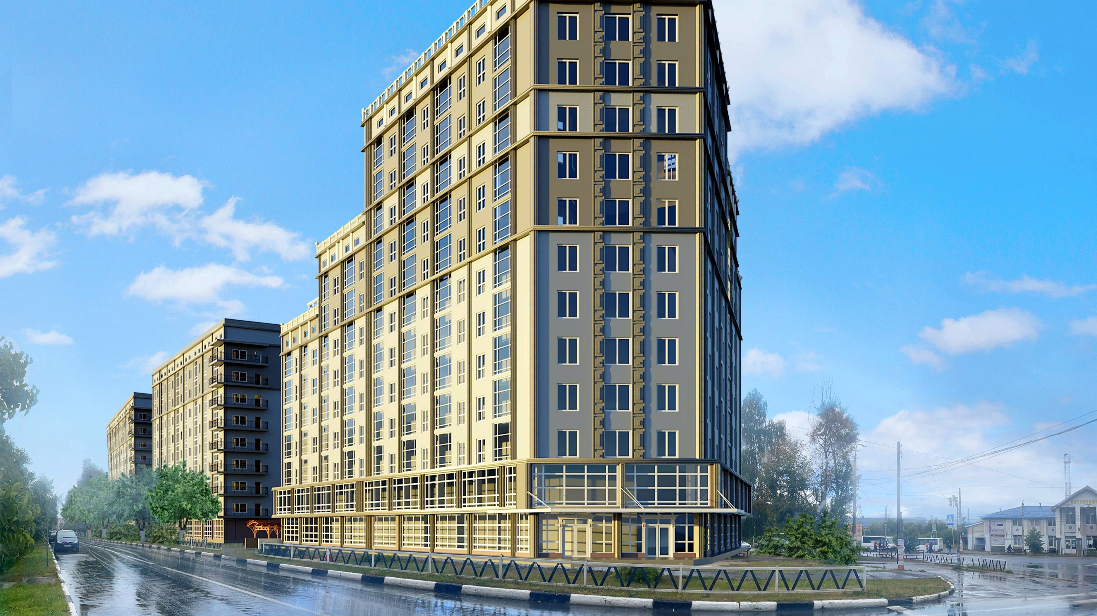 ЖК "Новые высоты". СЗ "Эстетика города" || г. Бор, ул. Крупской, дом 26 || Апрель 2025