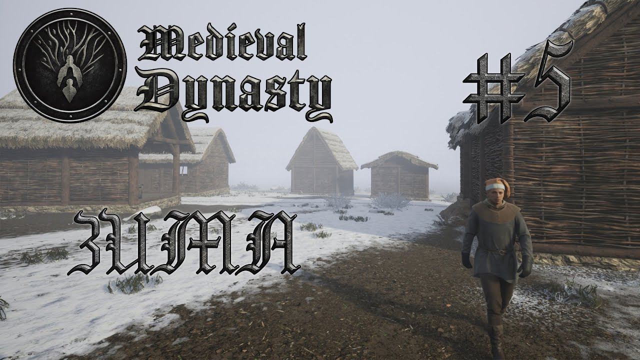 Medieval Dynasty #5 Зима и первые жители в деревне [перезалив]