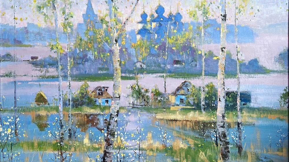 "Апрель синеглазый ликует..."  Художники пишут апрель.