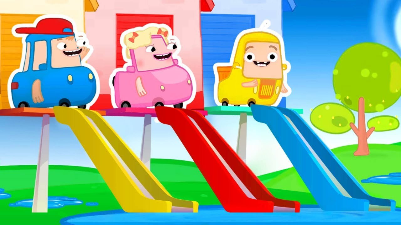 Автосемейка Вилзи — Застряли в глубокой луже! Весёлые мультики для детей