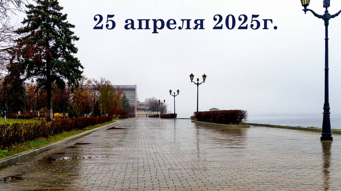 Погода в Самаре - 25 апреля 2025г. Туман и дождь.