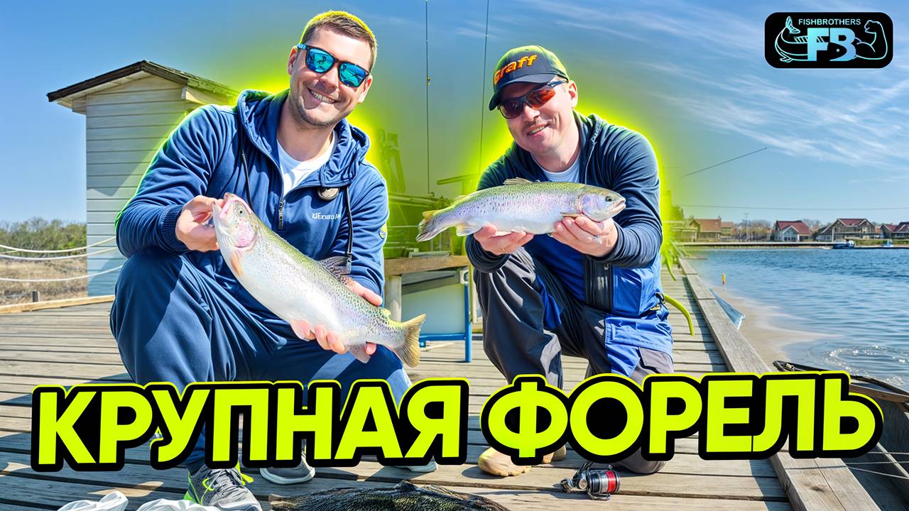 Крупная форель на резину и блесны!