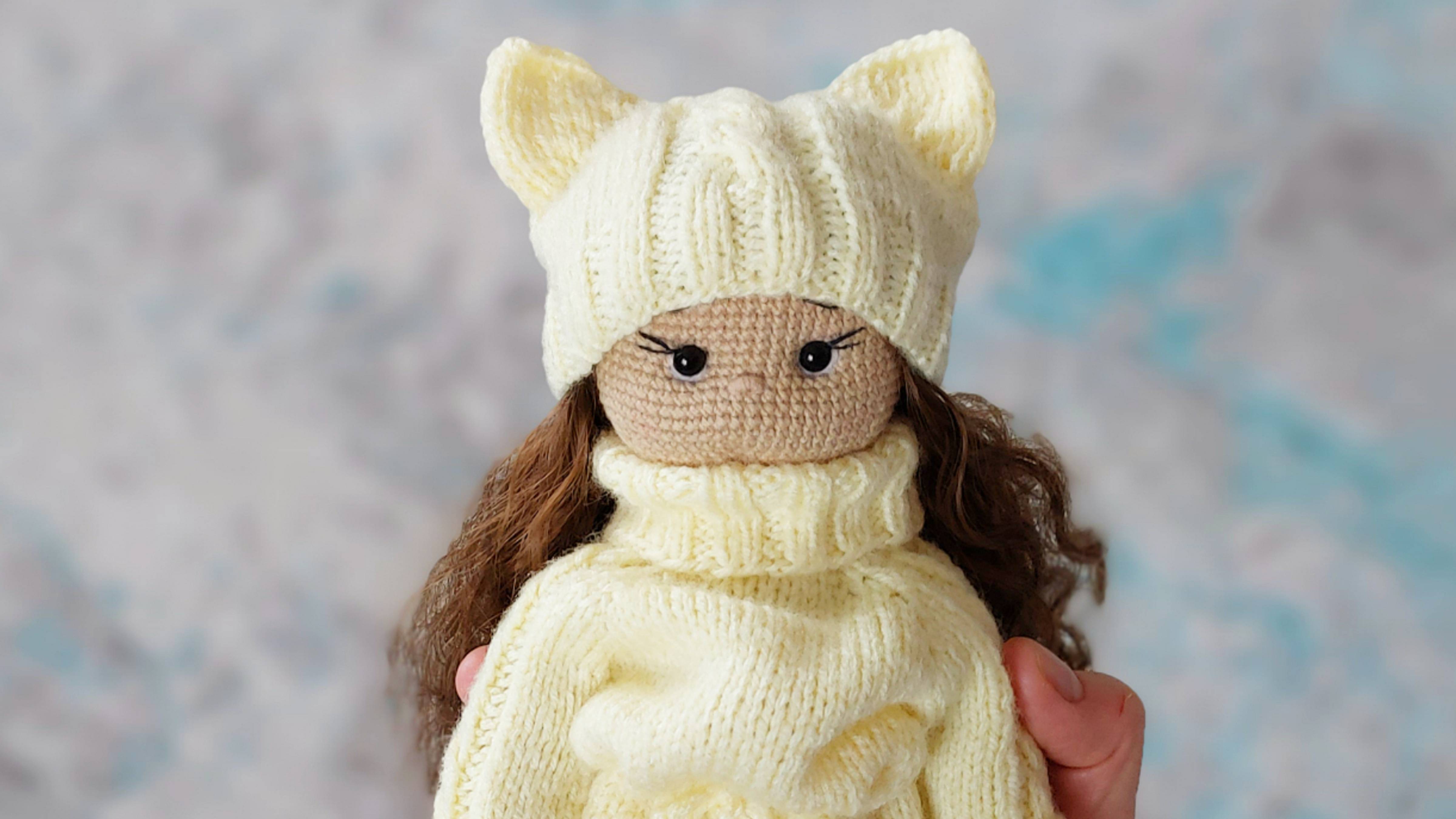 Обзор на комплект для куклы Полины спицами_ мои планы