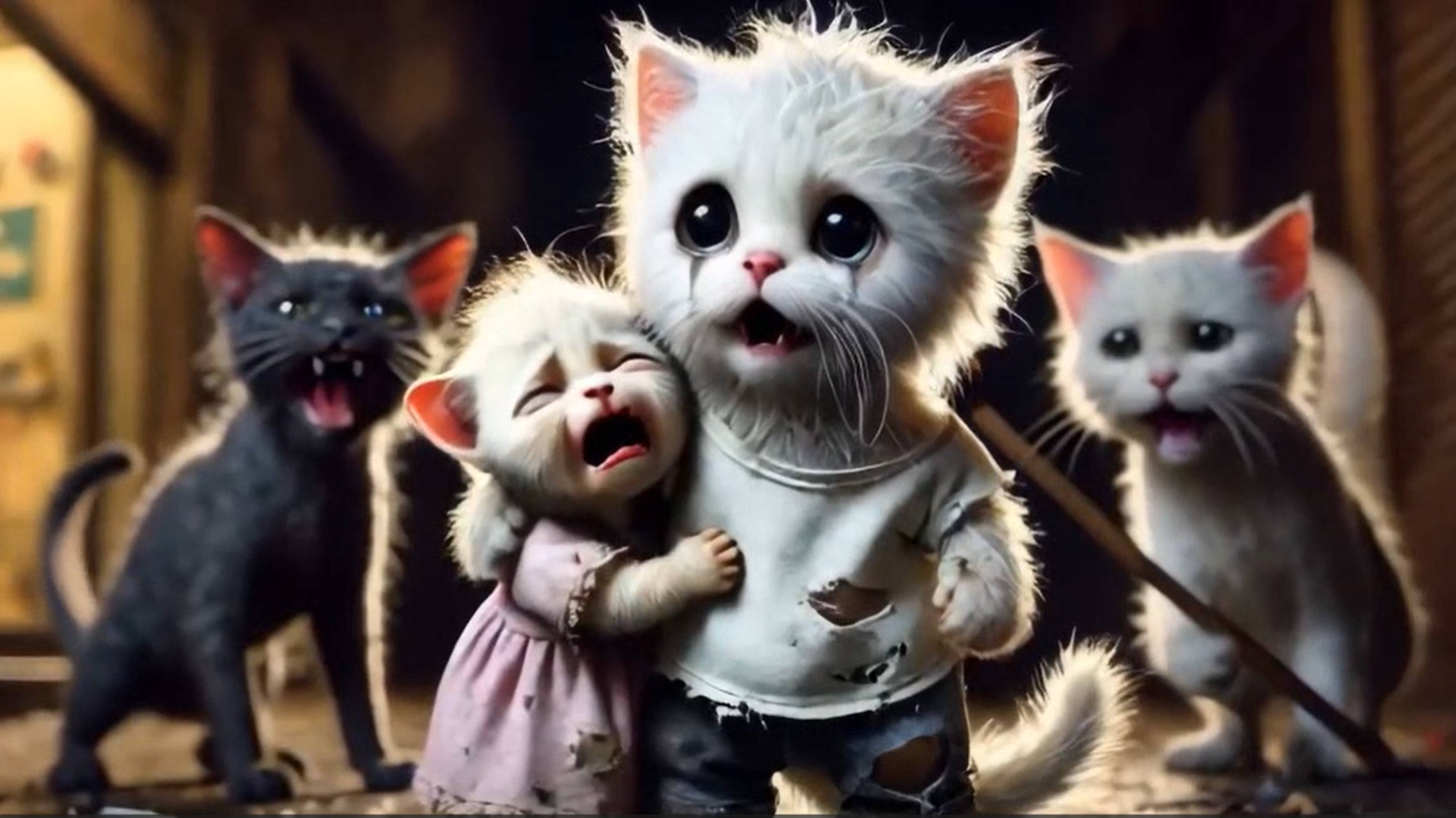 милые котята спасение жизни