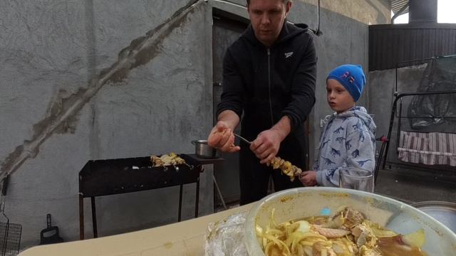 Наш воскресный шашлычок.