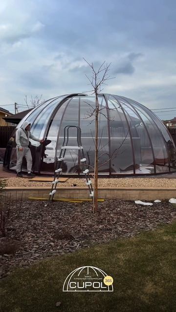 Купольные павильоны для круглых и овальных бассейнов | Заказать 📲 8(993) 370-44-00