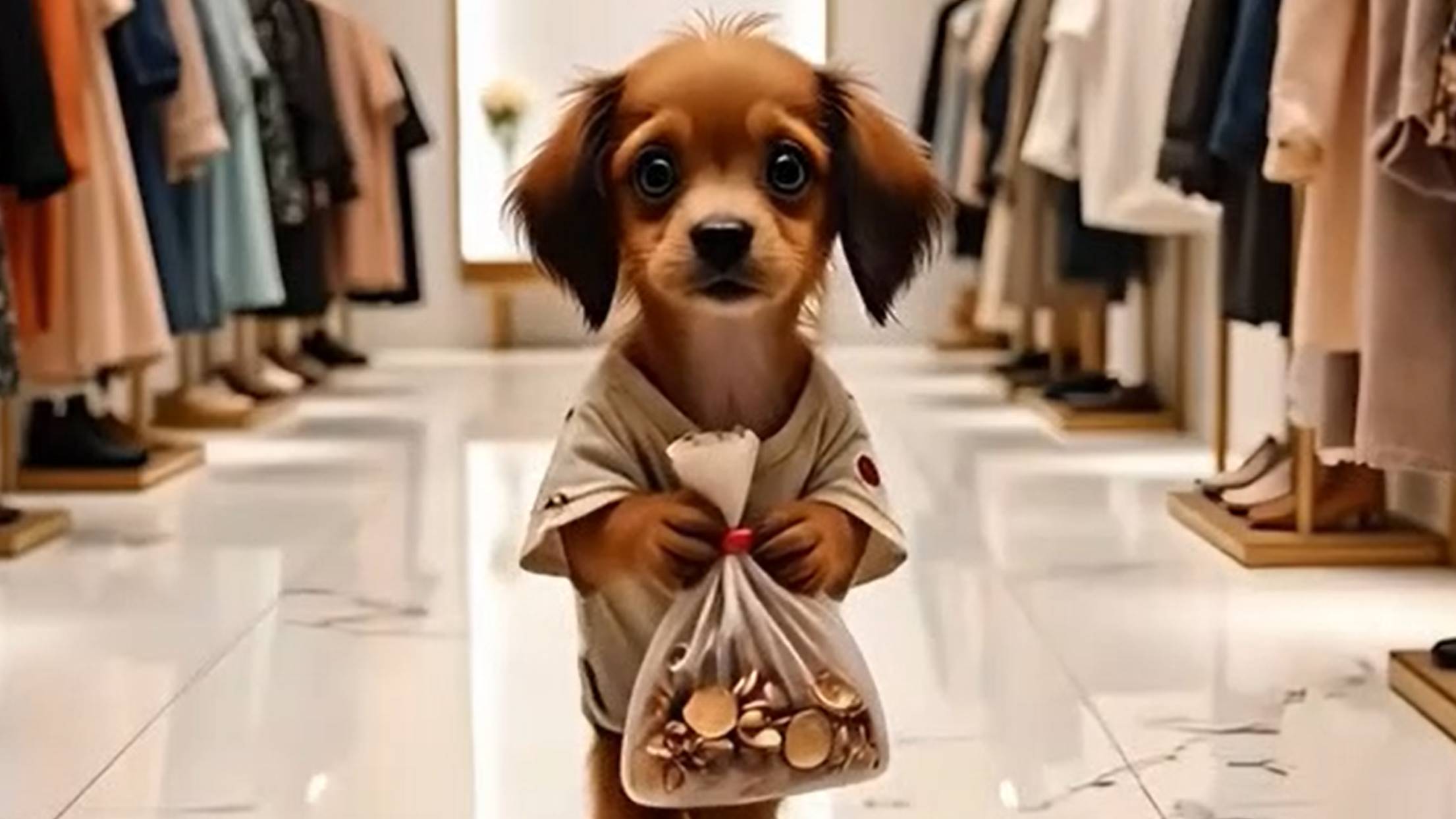 Голодный пёс Шарик и его жизнь История про щенка.