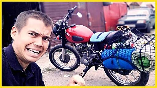 Собираюсь в ДАЛЬНЯК на МОТОЦИКЛЕ МИНСК! 😁 Смех да и только_#45