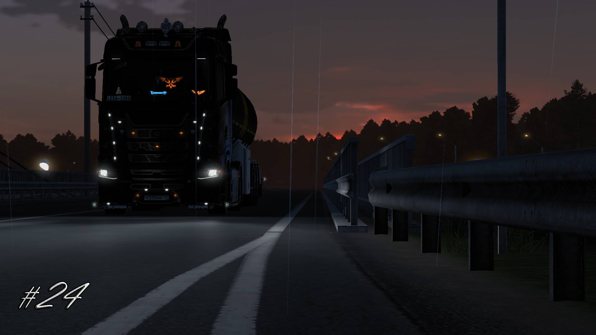 Euro Truck simulator 2 - Вечерняя перевозка груза #24