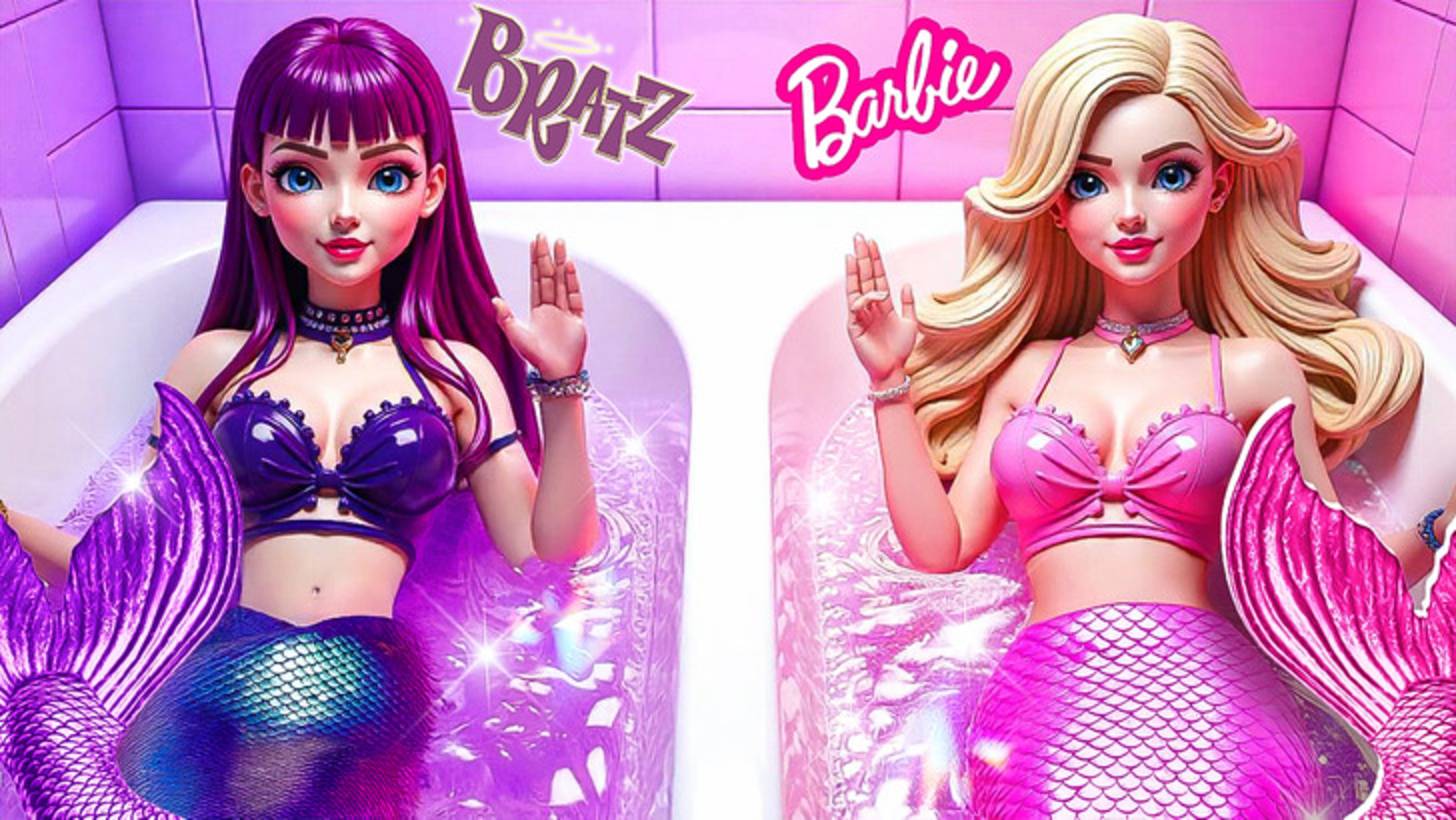 Братц и Барби: Преображение Русалки! ВОЛШЕБНЫЕ Хаки для Преображения и Побега от Опасности