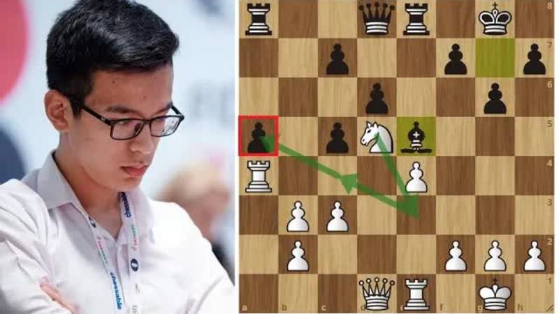 Учебная партия 17-летнего вундеркинда Абдусатторова! Шахматы