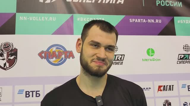 АЛЕКСАНДР ЗАХВАТЕНКОВ | Блокирующий ВК АСК о матче с ВК Зенит