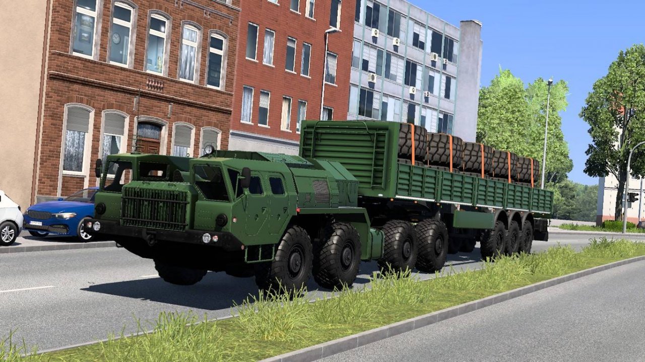 Euro Truck Simulator 2: Mastodon - МАЗ-7910 на дорогах Германии