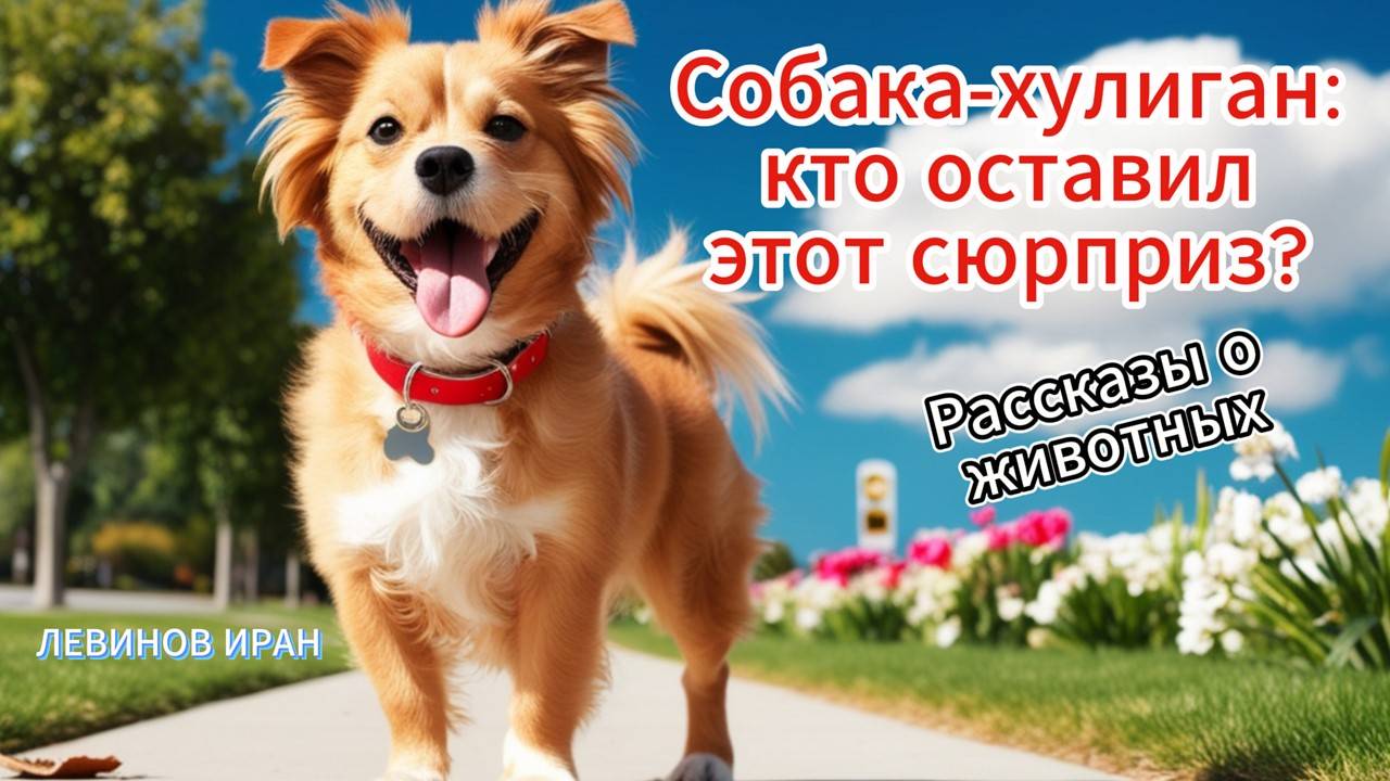 Собака-хулиган: кто оставил этот сюрприз? Рассказы для детей про животных. Левинов Иран