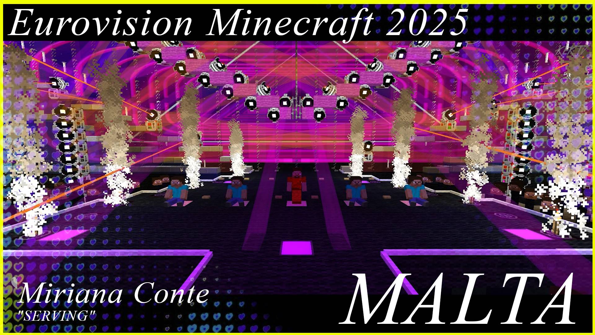 Eurovision Minecraft 2025 - Malta - Miriana Conte - Serving