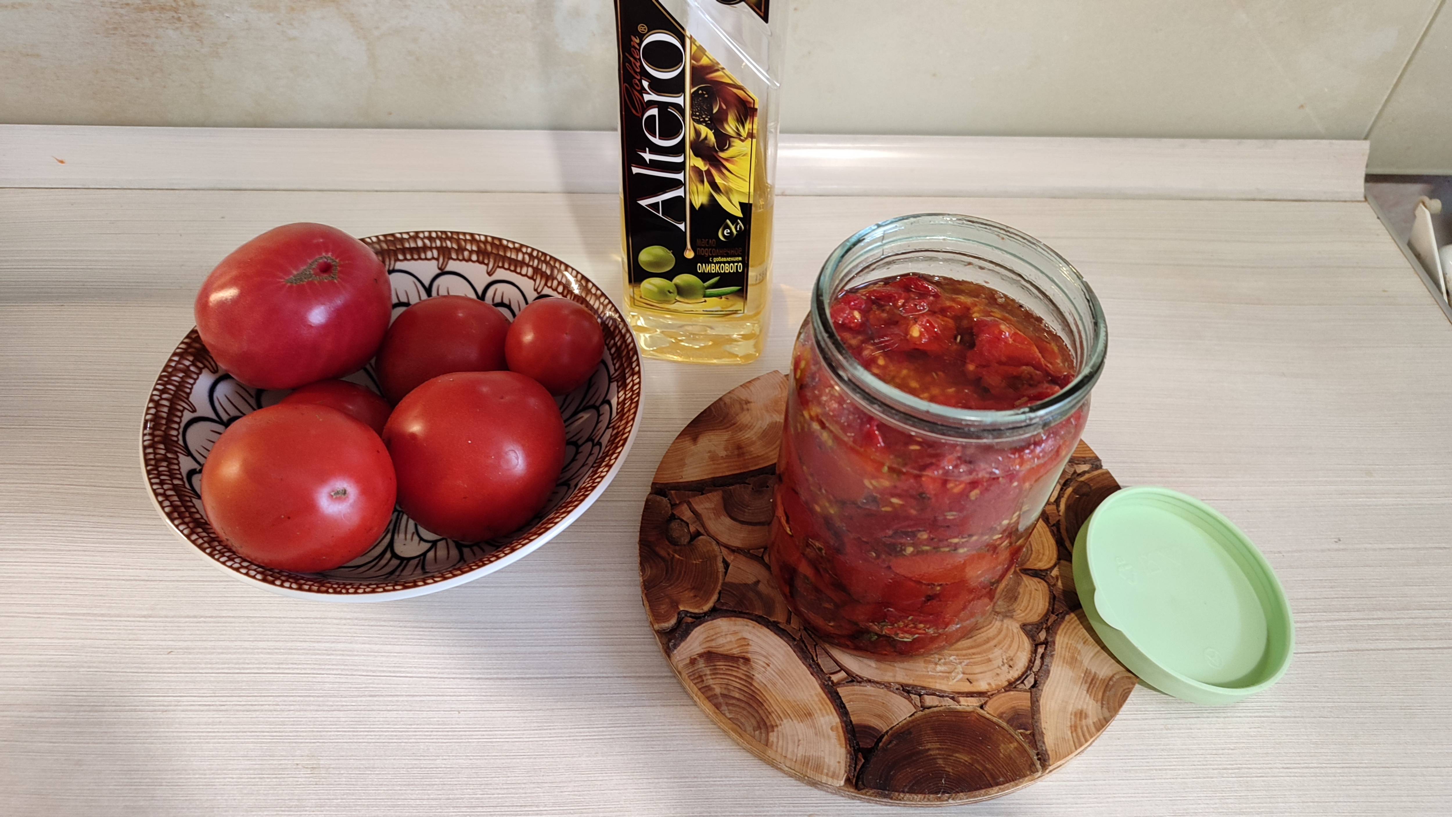 Рецепт вяленых томатов