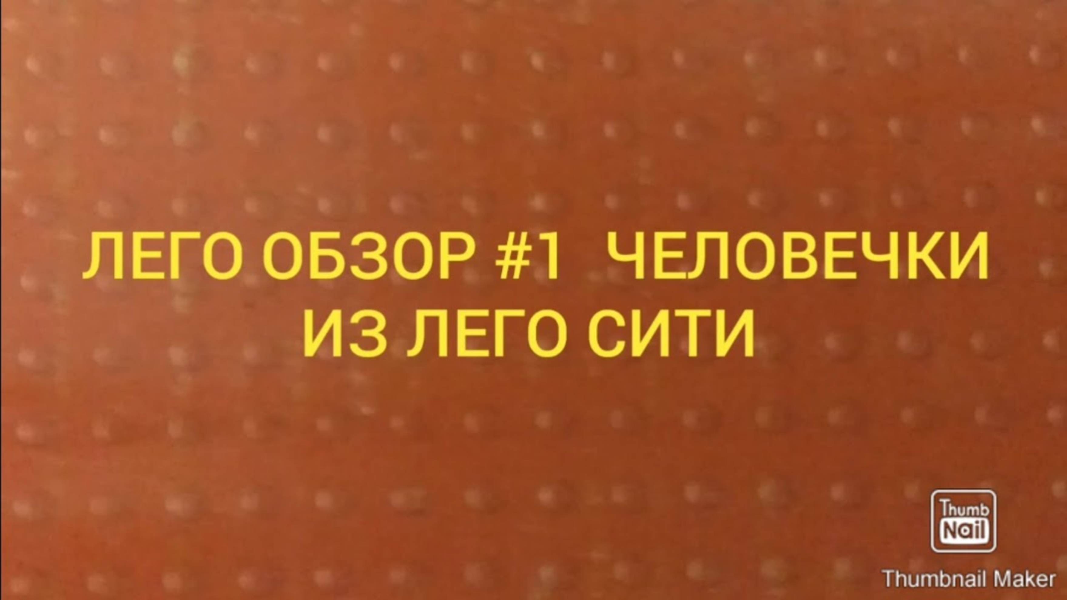 ЛЕГО ОБЗОР #1 Человечки из Лего Сити
