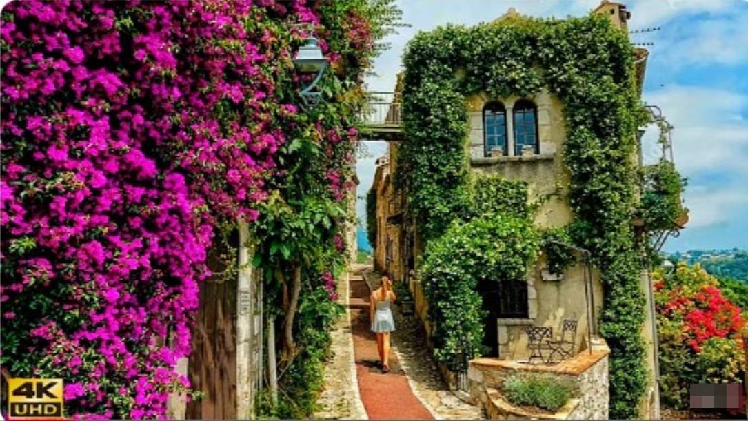 SmartTV 4К ➤ Сен-Поль-де-Ванс - Прованская деревня с характером, Франция! UHD 30fps