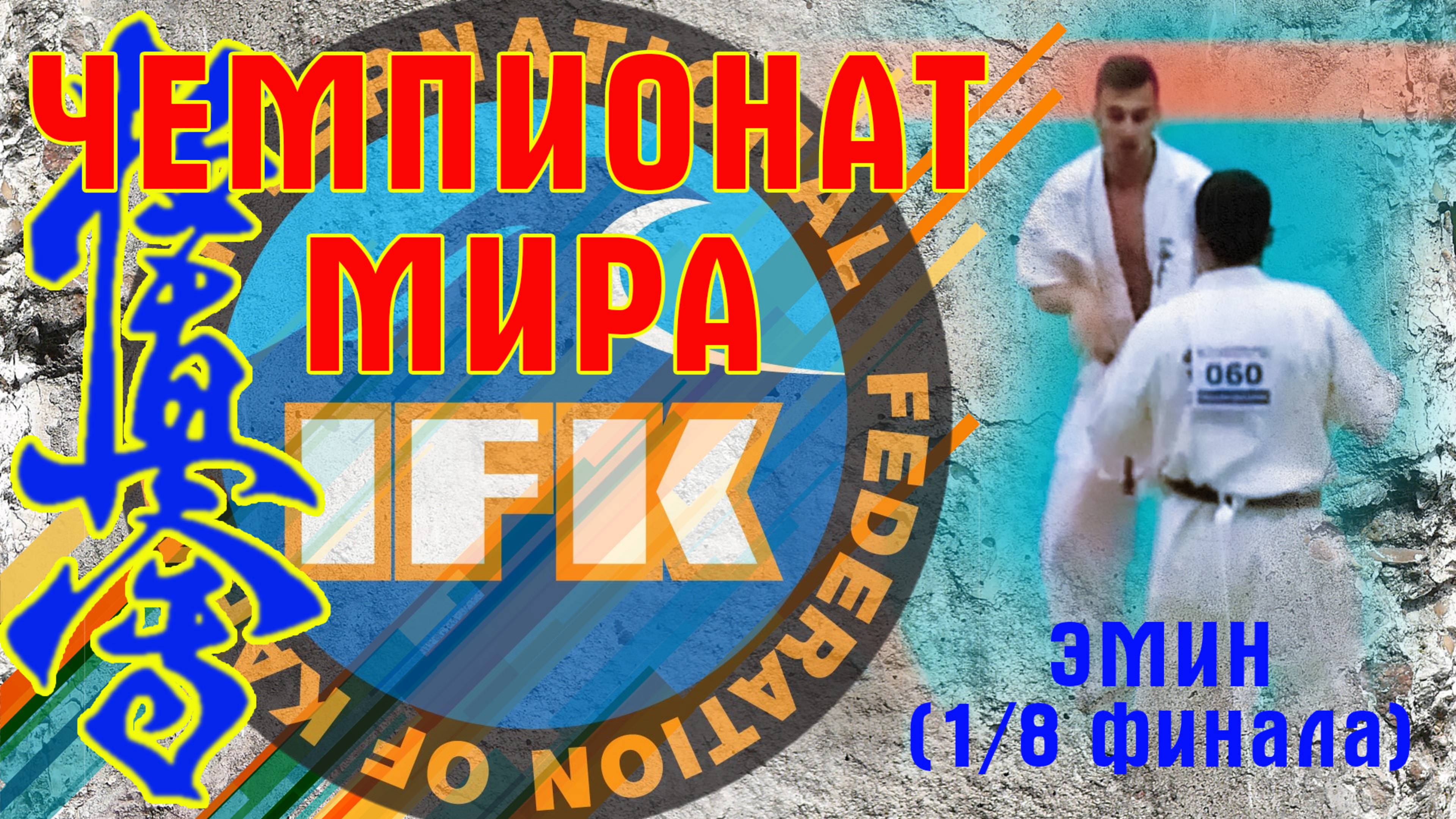Киокусинкай.Чемпионат Мира.ИФК.Эмин(1/8 финала)