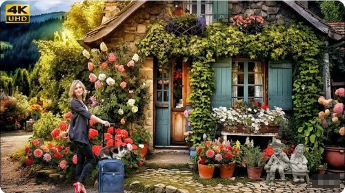 SmartTV 4К ➤ Средневековая деревня Эз, расположенная на Лазурном берегу на юго-востоке Франции! UHD