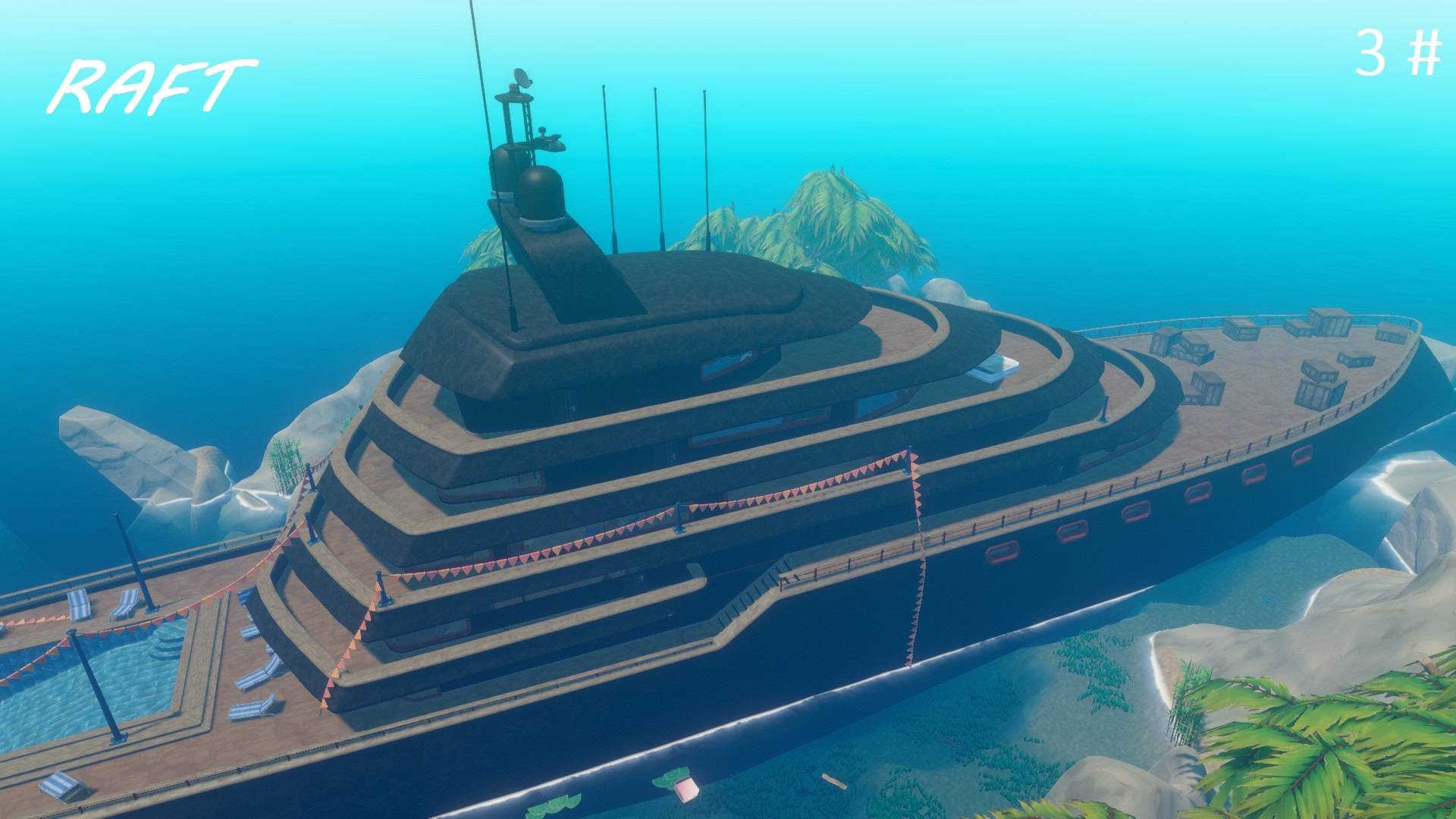 Прохождение Raft 3 # (Прокачали инфраструктуру плота и прошли очередной сюжетный остров)