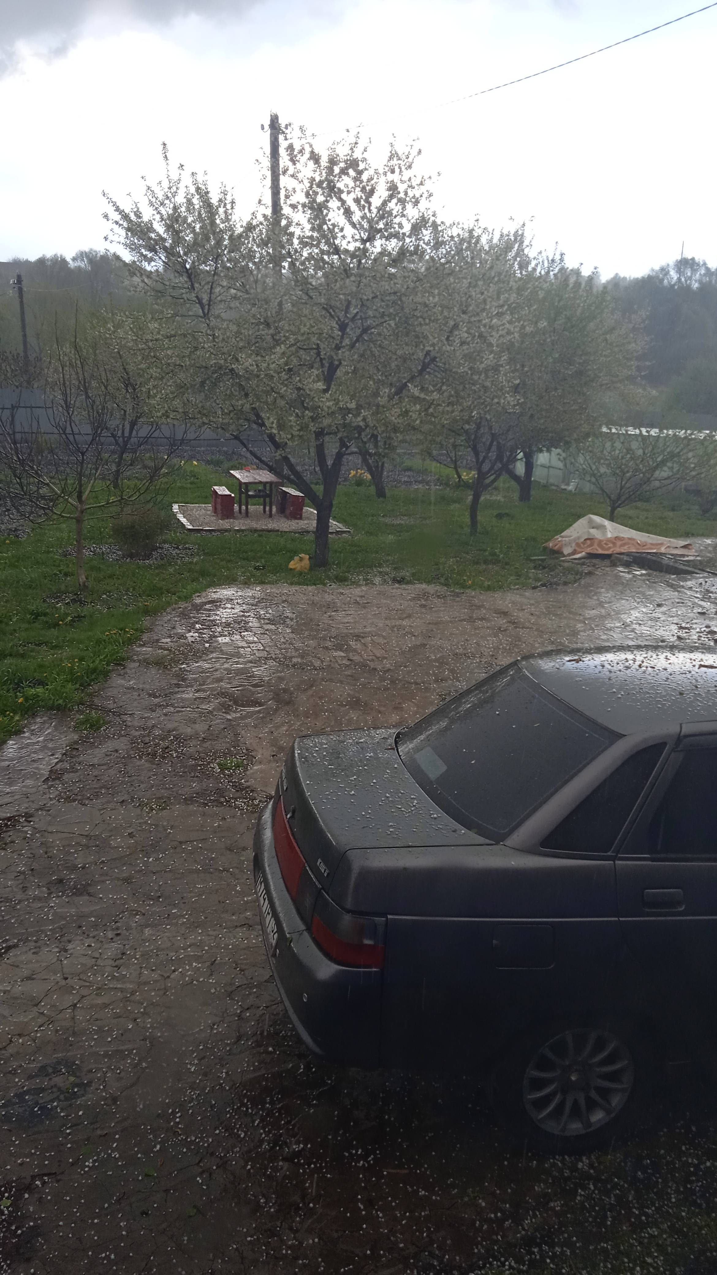 1.5.25г. ПОГОДА Сошла с УМА!!!   У нас ГРАД!!!